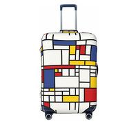 CARRDKDK Copertura per valigia stampata con finestra rotta, protezione per bagagli, copertura per bagagli individuale con elevata elasticità (S, M, L, XL), Motivo mosaico astr, L(35.6''H x 24.2''W)