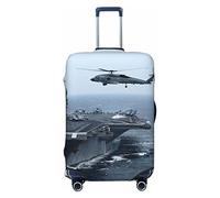 CARRDKDK Copertura per valigia stampata con finestra rotta, protezione per bagagli, copertura per bagagli individuale con elevata elasticità (S, M, L, XL), Trasportino per aerei., L(35.6''H x 24.2''W)