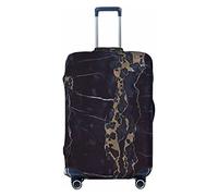 CARRDKDK Copertura per valigia stampata con finestra rotta, protezione per bagagli, copertura per bagagli individuale con elevata elasticità (S, M, L, XL), Motivo marmorizzato., XL(37.2''H x 27.7 ''W)
