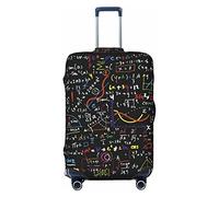 CARRDKDK Copertura per valigia stampata con formula matematica, protezione per bagagli, copertura per bagagli individuale con elevata elasticità (S, M, L, XL), Formula matematica., XL(37.2''H x 27.7
