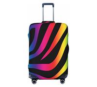 CARRDKDK Copertura per valigia stampata con formula matematica, protezione per bagagli, copertura per bagagli individuale con elevata elasticità (S, M, L, XL), Stampa zebrata., XL(37.2''H x 27.7 ''W)