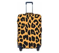 CARRDKDK Galaxy Green - Copertura per valigia con stampa, protezione per bagagli, copertura per bagagli individuale con elevata elasticità (S, M, L, XL), Stampa leopardata, M(30''H x 21.5''W)