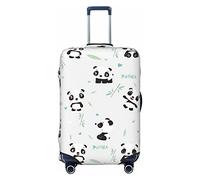 CARRDKDK Galaxy Green - Copertura per valigia con stampa, protezione per bagagli, copertura per bagagli individuale con elevata elasticità (S, M, L, XL), Panda Bamboo, XL(37.2''H x 27.7 ''W)