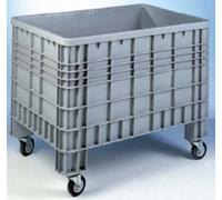 Carrelli Carrello Contenitore Bins Cassa Pallet in Plastica Lt.600 cm.117x79x95