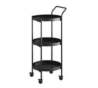 Carrelli con ruote, Carrello in metallo, Carrello rotondo Mini bevande, Carrello sottile per bevande, Mensola angolare girevole, Scaffale decorativo per servire, Tavolino