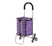 Carrelli della spesa pieghevoli Carrelli della spesa portatili Carrelli di utilità a 4 ruote Carrelli leggeri Carrello multifunzionale adatto agli anziani per uso domestico