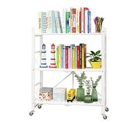 carrelli elevatori per cucina, carrelli elevatori 4 Universal Wheels Maximum Load 396lbs Adjustable Spice Rack Organizer Workstation(White,3 Floors)