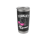 Carrelli elevatori Queen Funny Female Carrelli elevatori Operatore Bicchiere termico in acciaio inox doppia parete