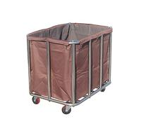 Carrelli Mobili Carrello Di Servizio Per La Casa Carrello Per La Lavanderia Dell'Hotel Con Borse Carrello Per La Pulizia Servizio Di Riciclaggio Auto Su Ruote Silenziose, Marrone, 91 * 65 * 81 Cm, Ma