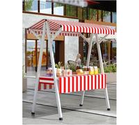 Carrelli per bancarelle del Mercato, carretto Mobile per Cibo da Strada con Ruote, espositore per bancarelle del Mercato all'aperto, scaffali modulari per venditori, Pronto per Food Truck (r