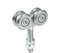Carrelli per portoni scorrevoli in acciaio ART. 331 IBFM carrello fisso a 4 cuscinetti da mm. 24