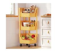 Carrelli portaoggetti da cucina Carrello angolare da cucina Scaffale Carrello mobile multistrato dal pavimento al soffitto per uso domestico Cestino multifunzionale per verdure Scaffale portaoggetti