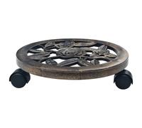 Carrelli Portavasi 6 pz Bronzo 30 cm in Plastica