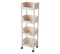 Carrelli rotanti con ruote - Organizzatore creativo per porta spezie, porta oggetti di cancelleria cosmetica | Organizzatore di archiviazione mobile, 2/3/4 livelli, carrello portaoggetti multifunzione