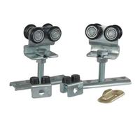 Carrelli scorrevoli Omge in kit 2023/05 X binario 20, kit=2 carrelli+2 fermi+1 pinna, scala HO, per bambini