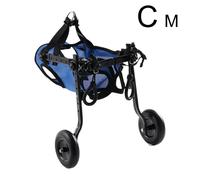 Carrellino Cane Disabile con Supporto Posteriore Regolabile Leggero Resistente