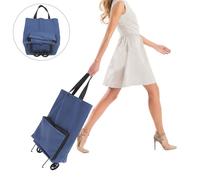 Carrellino Con Ruote Spesa Carrello Porta Portatile Pieghevole Della