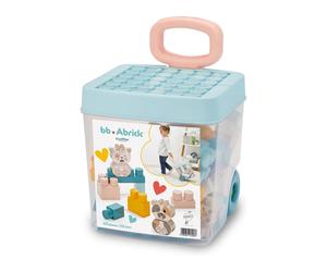 Carrellino Porta Costruzioni 40 Pezzi Colori Tenui