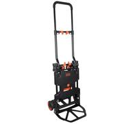 BLACK+DECKER Carrello 2-in-1 e Carrello a Piattaforma - Carrello max. 55KG - Max. 120KG - Trasporto Pieghevole - Trasporto con Ruote Robuste