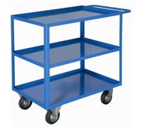 Carrello 3 ripiani con bordo cm120x80xh90 Kg500 movimentare documenti per traspo