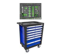 CARRELLO A 7 CASSETTI CONSENZA UTENSILI - BLU + 14296Y MODULO 108 PEZZI