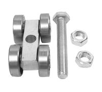 Carrello a canale ammortizzatore - 1,2 x 9 cm binario scorrevole galleggiante - per capannone carrello cingolo rullo, ruote per fienili pesanti o porte scorrevoli capannoni