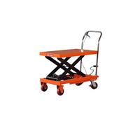 Carrello a forbice idraulico con 4 ruote, forbice singola manuale | Ascensore for la movimentazione e il trasporto di materiali Carrello