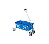 Carrello in acciaio da spiaggia e campeggio richiudibile con ruote e custodia PACIFIC