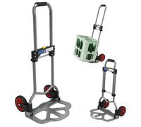 Carrello a Mano Carrello da Trasporto Pieghevole 60 KG Carrello Alluminio