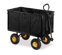 Carrello a mano Carretto pieghevole 4 ruote 500 kg Carrello da giardino Acciaio