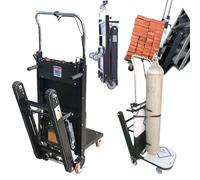 Carrello a mano per salire le scale, montascale elettrico con ruote cingolate, capacità 350 libbre, scale su/giù per lo spostamento del magazzino di trasporto del carico