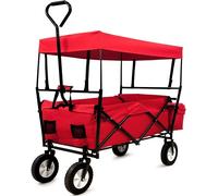 CARRELLO A MANO PIEGHEVOLE PER IL TRASPORTO IN GIARDINO SPIAGGIA 80 KG MAX