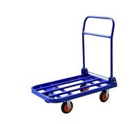 Carrello a mano pieghevole per traslochi da ufficio, carrello a base piatta resistente, per trasporto casa e ufficio, carrello con piattaforma in metallo per una facile mobilità e stoccaggio