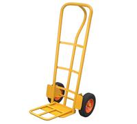 Carrello a mano pieghevole pesante, carrello pieghevole con ruote solide, carrello multiuso per spostare carichi fino a 250 kg (ruota gialla da 33 cm)