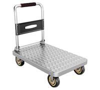 Carrello a mano pieghevole resistente, capacità 199,6 kg, con piattaforma antiscivolo per un facile trasporto e comodo da riporre e design portatile per trasloco merci