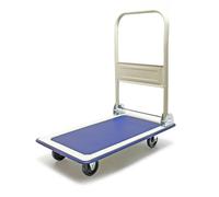 Carrello a pianale da magazzino max 150 kg con manico pieghevole