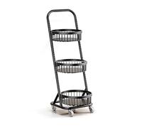 Carrello a più livelli con ruote per vendita al dettaglio, drogheria e dispensa