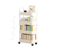Carrello A Rotolamento Di Stoccaggio - Organizzatore Del Carrello A Rotolamento Multiuso | Scaffale A Rotolamento Con Ruote E Ganci, Carrello Di Snack 3/4 Di Livello, Organizzatore Di Stoccaggio Mobil