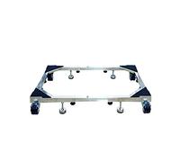 Carrello a rullo per frigorifero e congelatore - Carrello universale per elettrodomestici, in acciaio inossidabile, lunghezza regolabile 60-96 cm, larghezza 53-83 cm, supporta fino a 600 kg