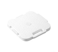 Carrello a spinta a pianale con robusta struttura in ABS e ruote silenziose per spostare piccoli elettrodomestici da cucina quotidiani (bianco)