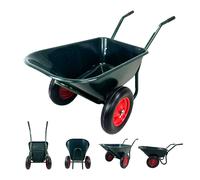 Carrello A Spinta Carrello Da Giardino 2 Ruote 160KG 100L Gomme Piene