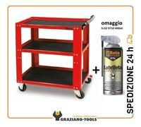 CARRELLO A TRE RIPIANI ROSSO ART. C51/R
