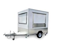 Carrello alimentare compatto multi-cucina - Rimorchio per caffè, barbecue, snack dessert - Marchio personalizzato salvaspazio per bar, ristoranti e venditori ambulanti
