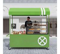 Carrello all'aperto del fornitore, banco di mostra leggero della stalla del mercato, stalla mobile per il cibo da strada e gli eventi