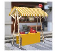 Carrello all'aperto mobile dell'alimento con il baldacchino, banco di mostra leggero della stalla sulle ruote per l'hot dog, il gelato e le vendite del mercato