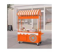 Carrello all'aperto portatile del venditore dell'alimento con le ruote Cabina resistente del chiosco del mercato del basamento dello street food per gli spuntini, le bevande e gli eventi