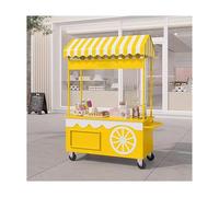 Carrello all'aperto portatile del venditore dell'alimento con le ruote Cabina resistente del chiosco del mercato del basamento dello street food per gli spuntini, le bevande e gli eventi