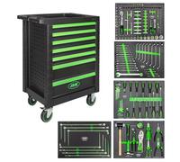 Carrello armadio da officina garage professionale e hobbisti portautensili cassettiera completa di 179 utensili by JBM
