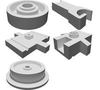 Carrello Assieme per Lionel RTP Ready-To-Play Vagone Treno Ruote Gancio Kit