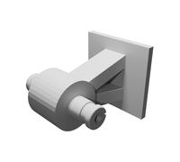 Carrello Atterraggio Posteriore per Playmobil Aereo Jet Ricambio Stampa 3D